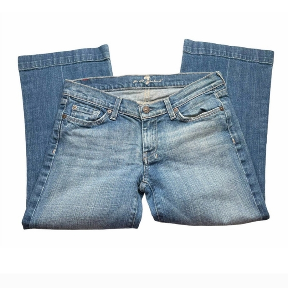 Women's Size 28 For All Mankind "Dojo" Capri Jeans - Picture 3 of 5